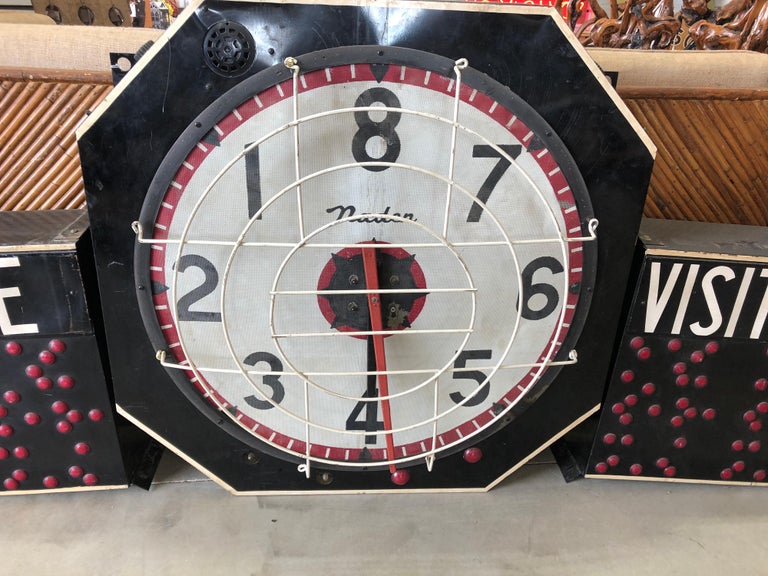 Vintage Basketball Scoreboard by Nader at 1stDibs