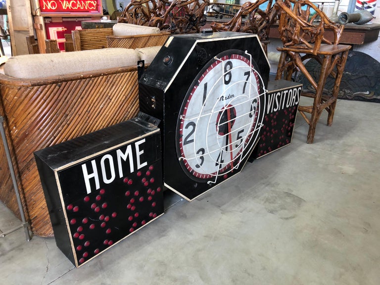 Vintage Basketball Scoreboard by Nader at 1stDibs
