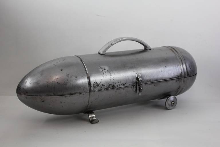 American Original Art Deco Zeppelin Tool Box by Blackhawk For Sale