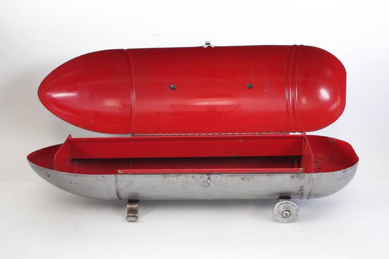 Mid-20th Century Original Art Deco Zeppelin Tool Box by Blackhawk For Sale