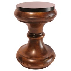 Midcentury Wood Stool or Side Table