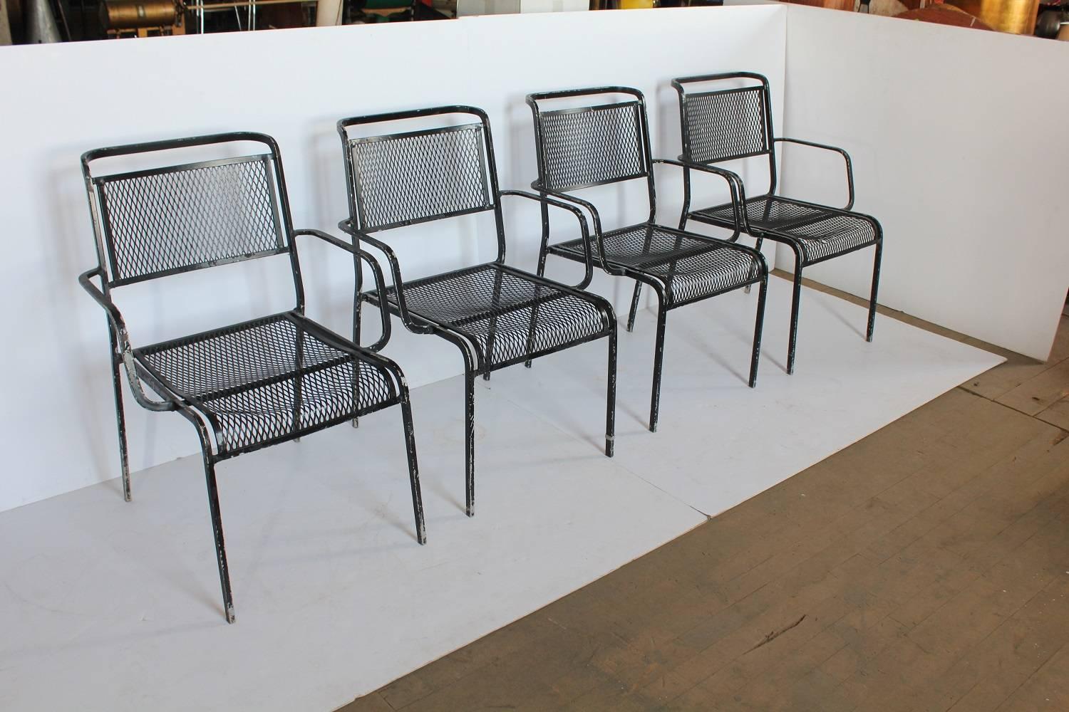 Mid-Century garden metal armchairs, more available. Listed price is for each chair.