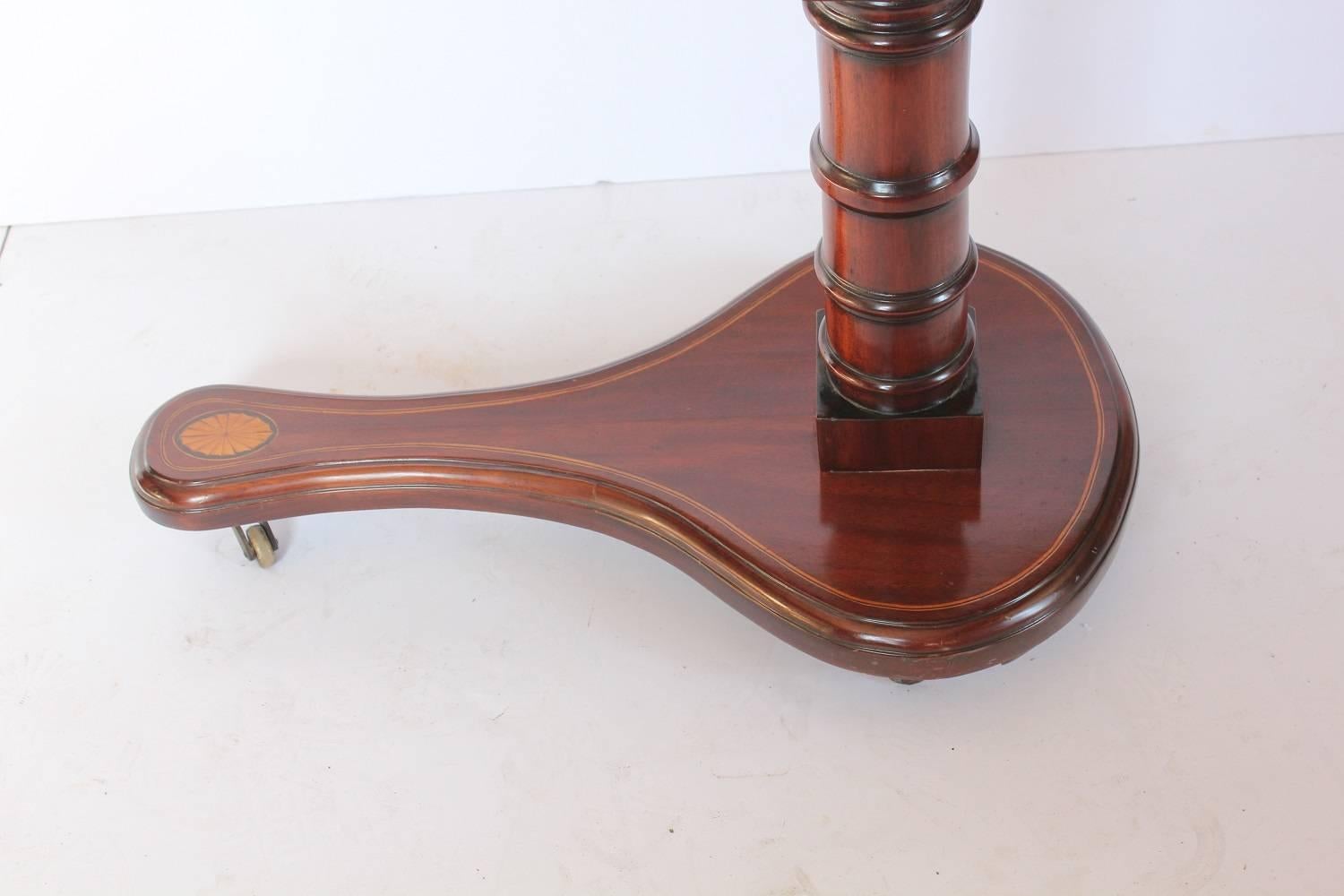 Brass Unusual 20th Century Italian Tilt Inlaid Table/Slanting Art Desk For Sale