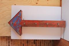 Vintage Double-Sided Light Up Arrow Sign