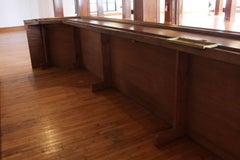 20th Century Back and Front Bar with Stained Glass