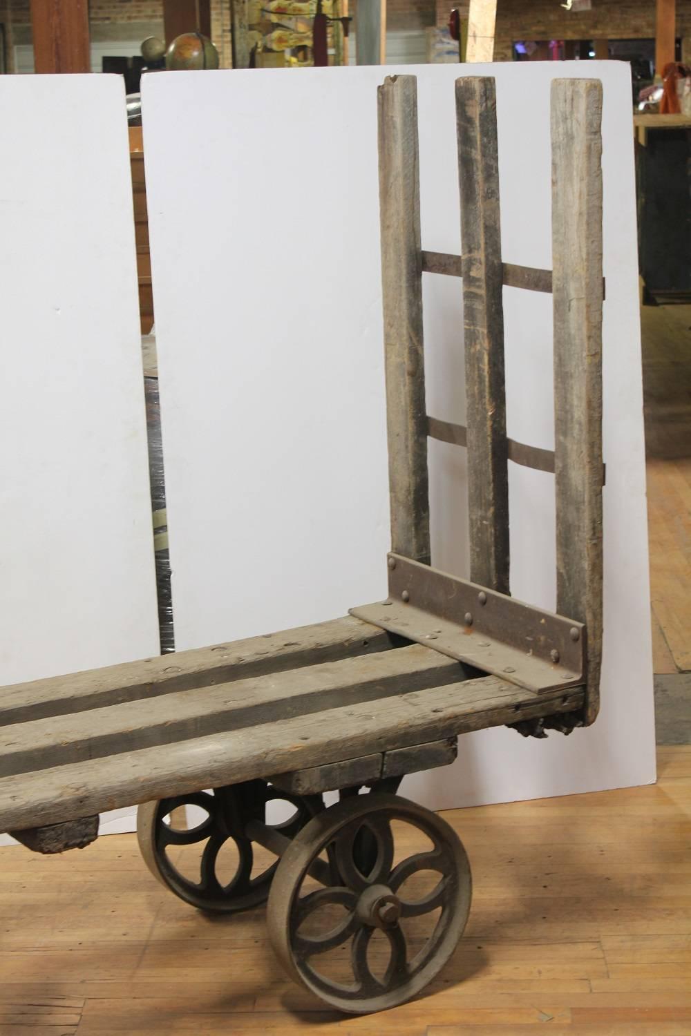 Antique American Industrial Cart For Sale at 1stdibs