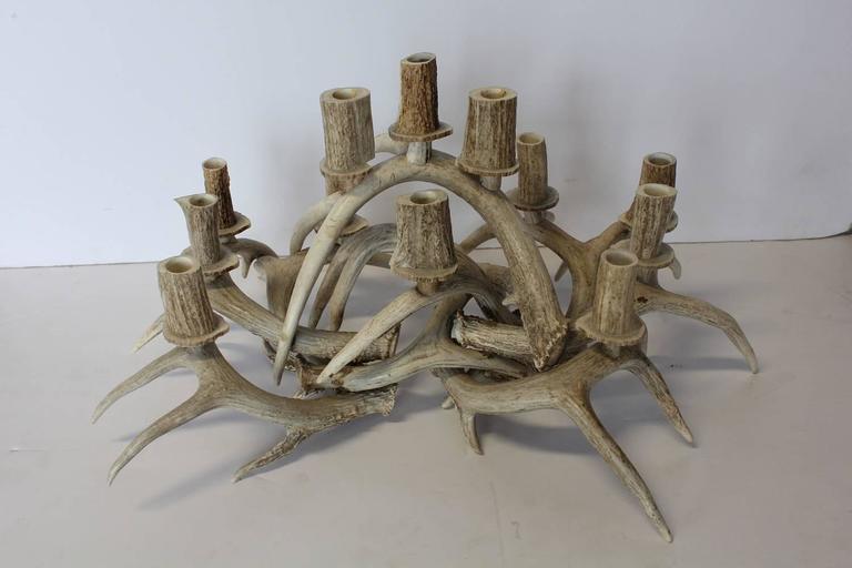 Modern Antler Candle Centerpiece at 1stDibs