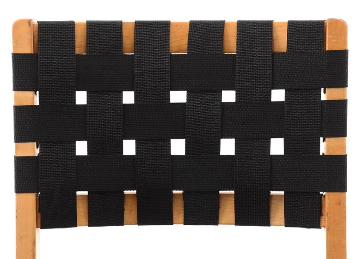 Original 1952s bed Wood Side Chair by Jens Risom for Knoll For Sale