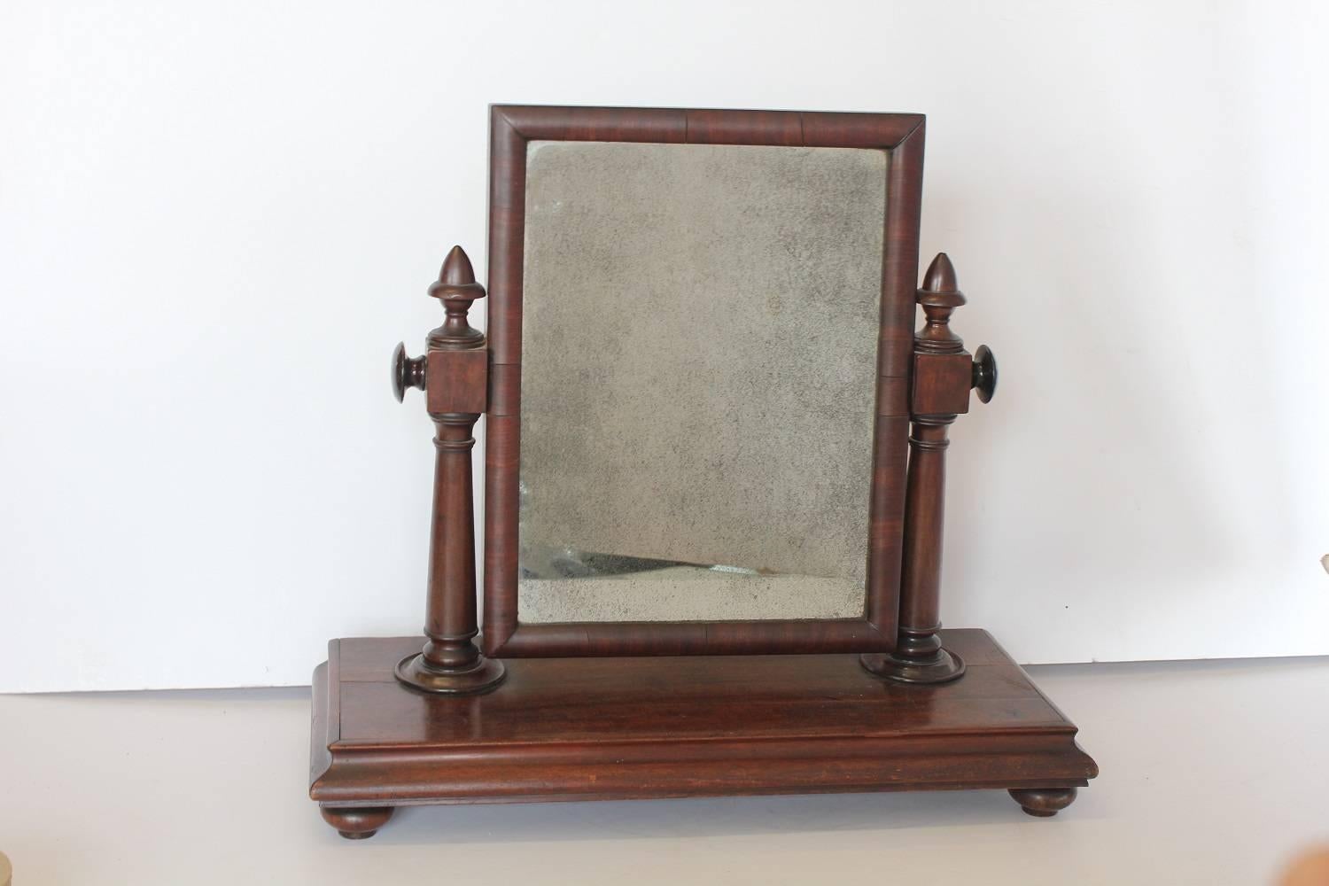 Large antique gentleman vanity mirror.