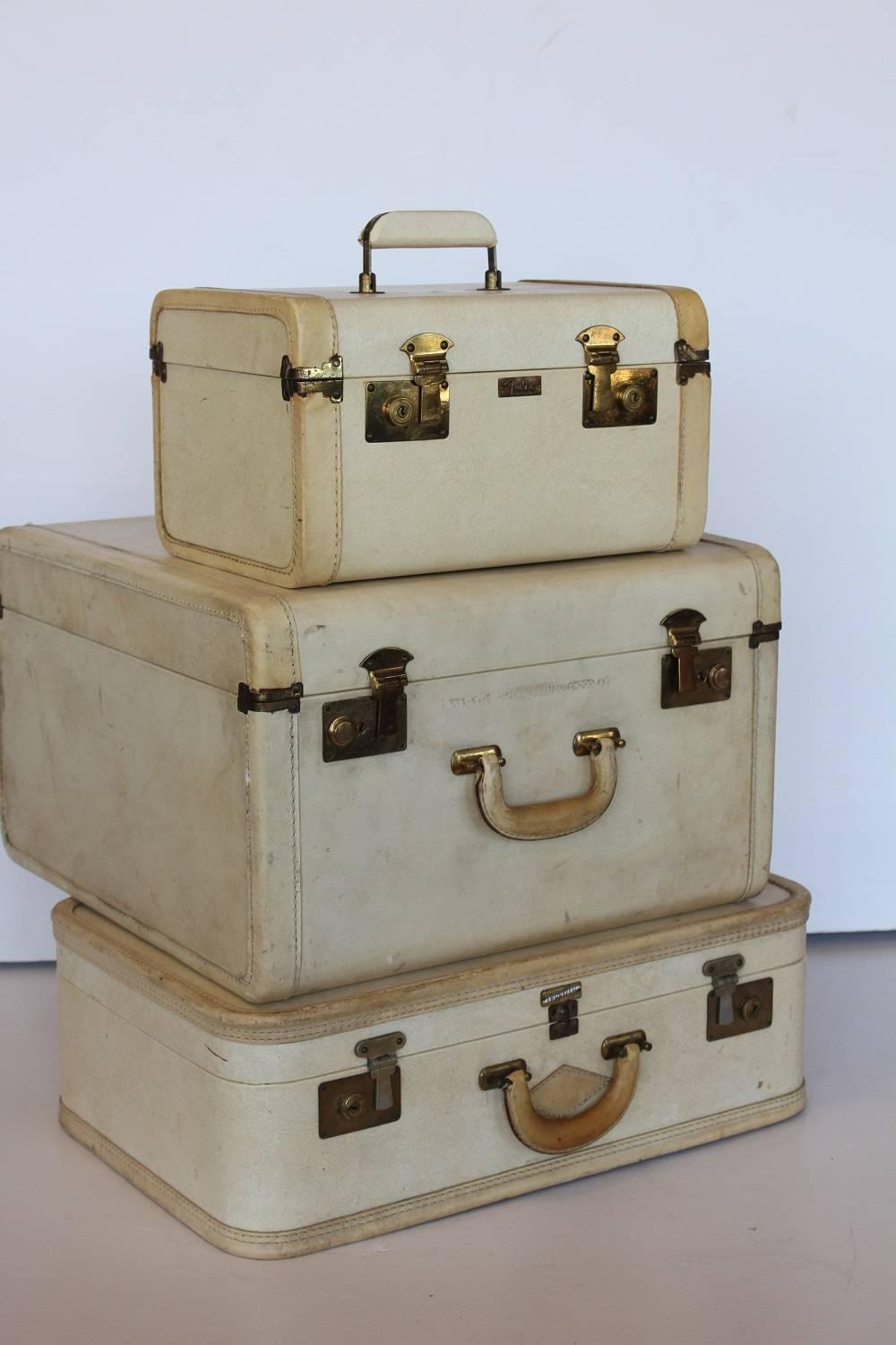 Stylish vintage Vellum suitcases.