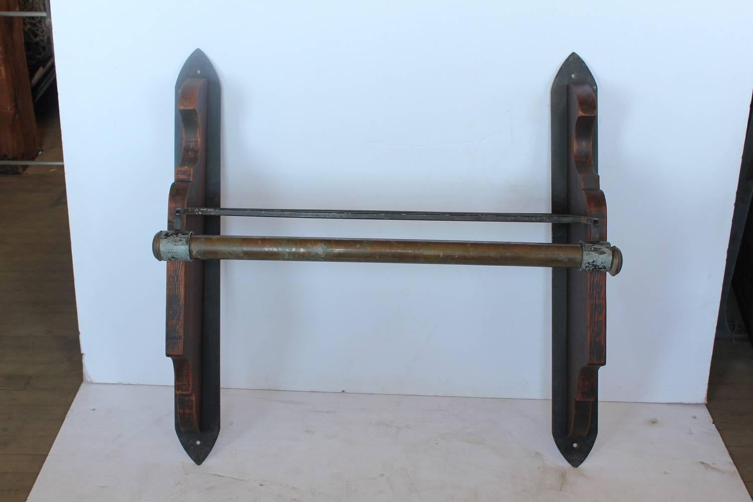 Antique mountain lodge coat rack.