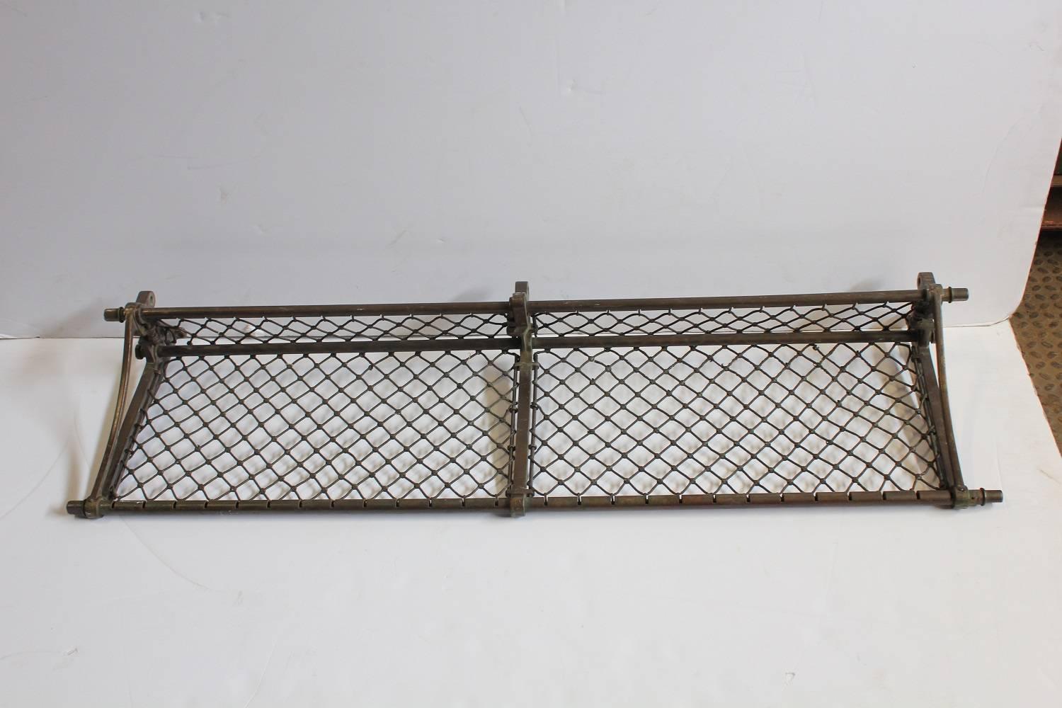 Antique American train luggage rack. We have two available.