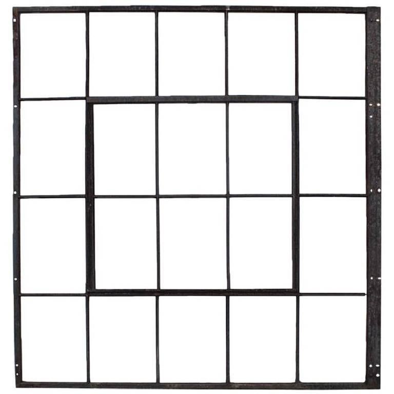 Large antique American Industrial metal casement window, more available. Please note that this is only metal window part without glass.