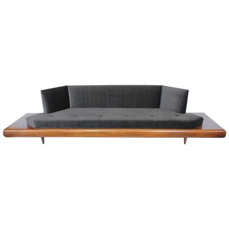 Stylish midcentury Sofa by Adrian Pearsall. New upholstery