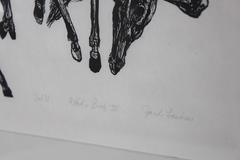 Vintage Woodblock "Horsers" by Jacob Landau