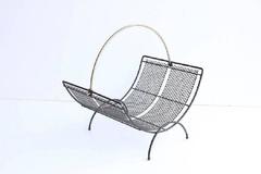Paul McCobb Style Mid-Century Magazine Rack or Log Rack