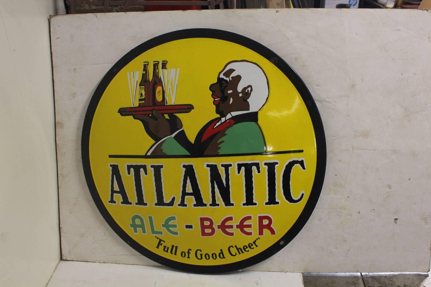 Original 1930s porcelain advertising sign 