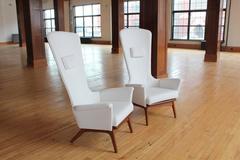 Sculptural High Back Lounge Chair by Adrian Pearsall