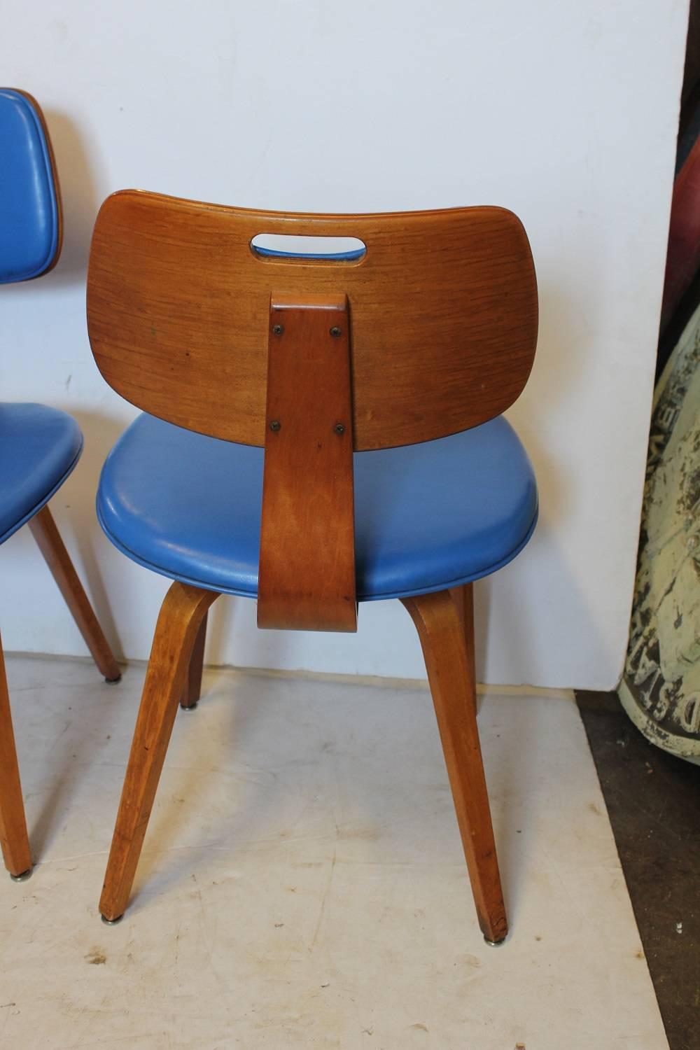 Mid-Century Modern 1950s Dining Chairs by Thonet