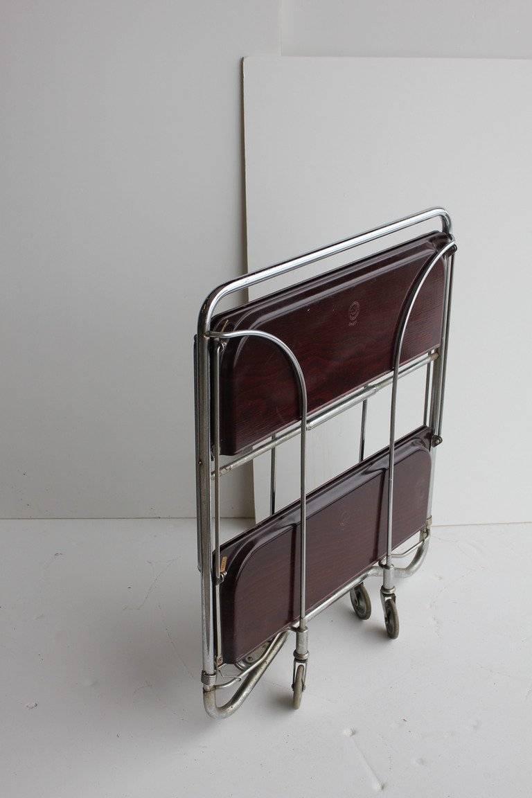 collapsible serving cart