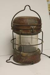 Antique Copper And Brass Ship Lights By Nippon Sento CO Ltd