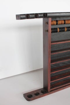 Antique Billiard/Pool Ball and Cue Stick Rack