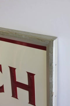 1950s Embossed Metal Lunch Sign
