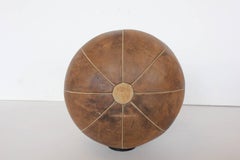 1950s, French Leather Medicine Ball