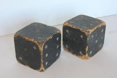 Antique Large Carnival Wood Dice