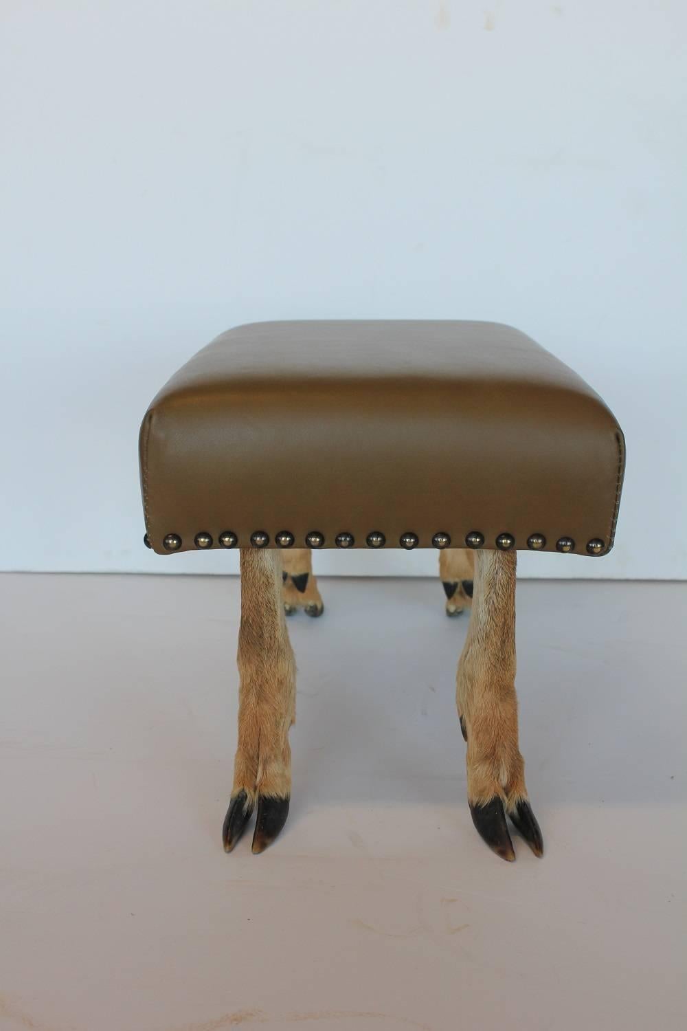 deer footstool