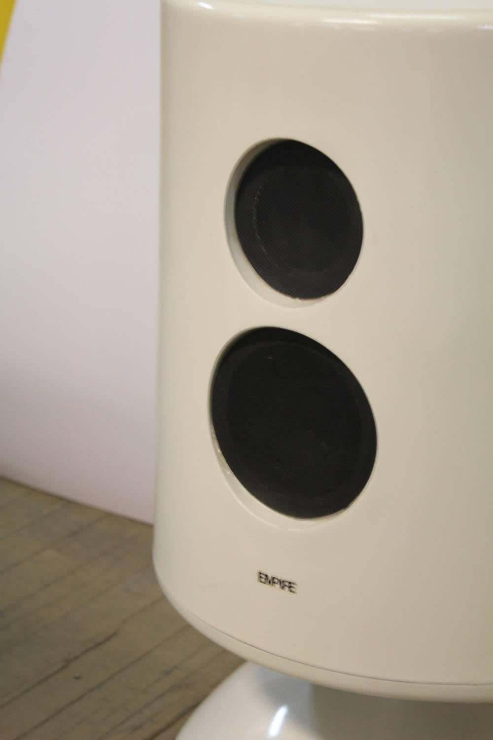 Midcentury Space Age Jupiter 6500 Speakers By Empire NY. In working very good condition.