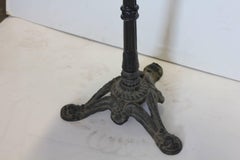 Antique French Bistro Table with Marble Top