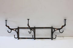 Antique Coat And Hat Wall Rack, two available
