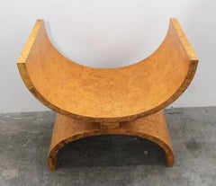 Modern Burlwood Bench By Jay Specter