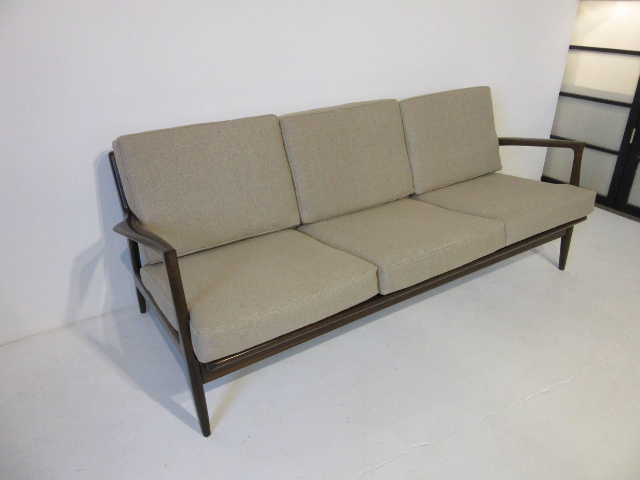 Mid-Century Modern Poul Jensen Danish Sofa for Selig