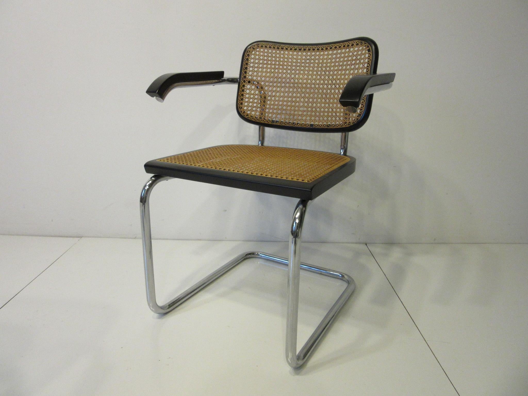 International Style Marcel Breuer Cesca Armchairs Italy