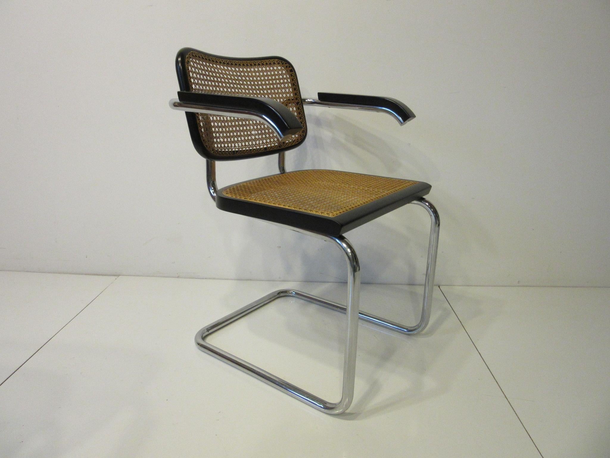 20th Century Marcel Breuer Cesca Armchairs Italy