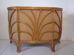 Bamboo, Rattan and Grass Cloth Tiki Bar