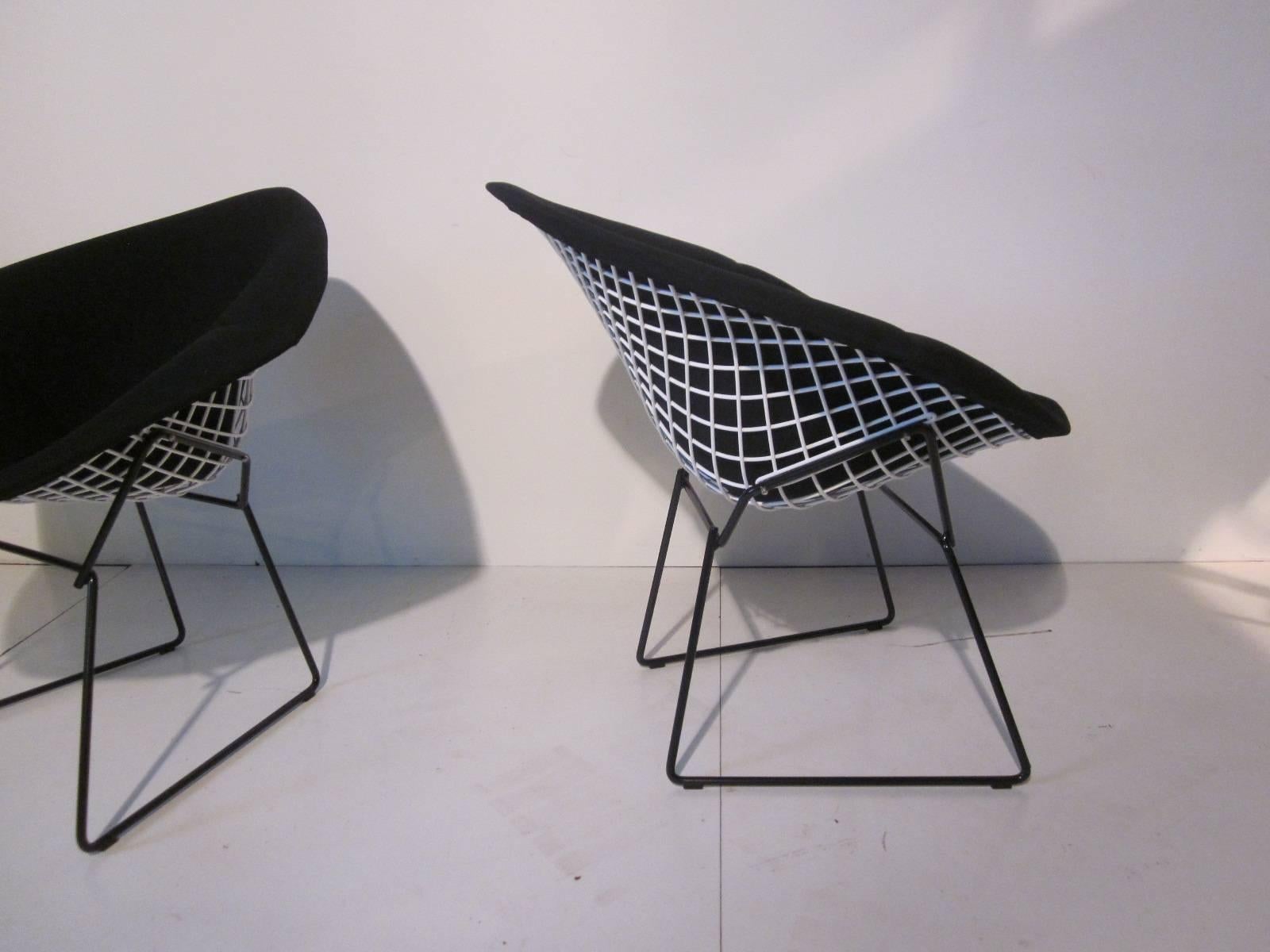 American Harry Bertoia Small Wire Diamond Chairs for Knoll
