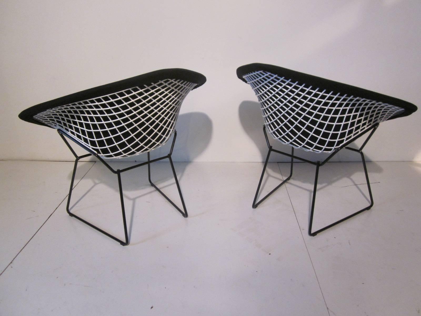 20th Century Harry Bertoia Small Wire Diamond Chairs for Knoll