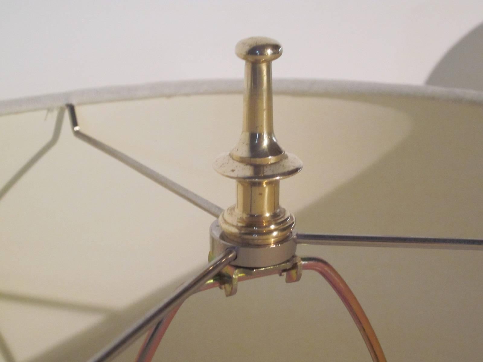American Pierre Cardin Brass Table Lamps
