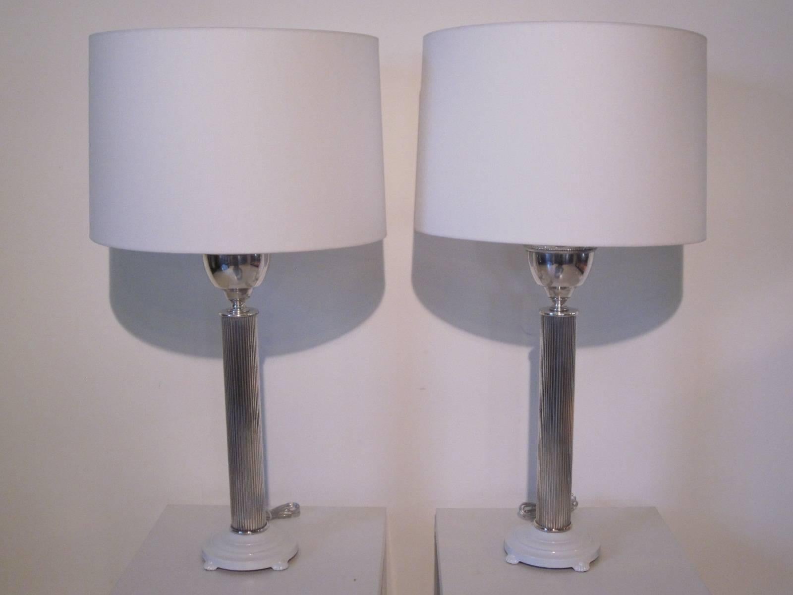 Silver Plated Table Lamps 1