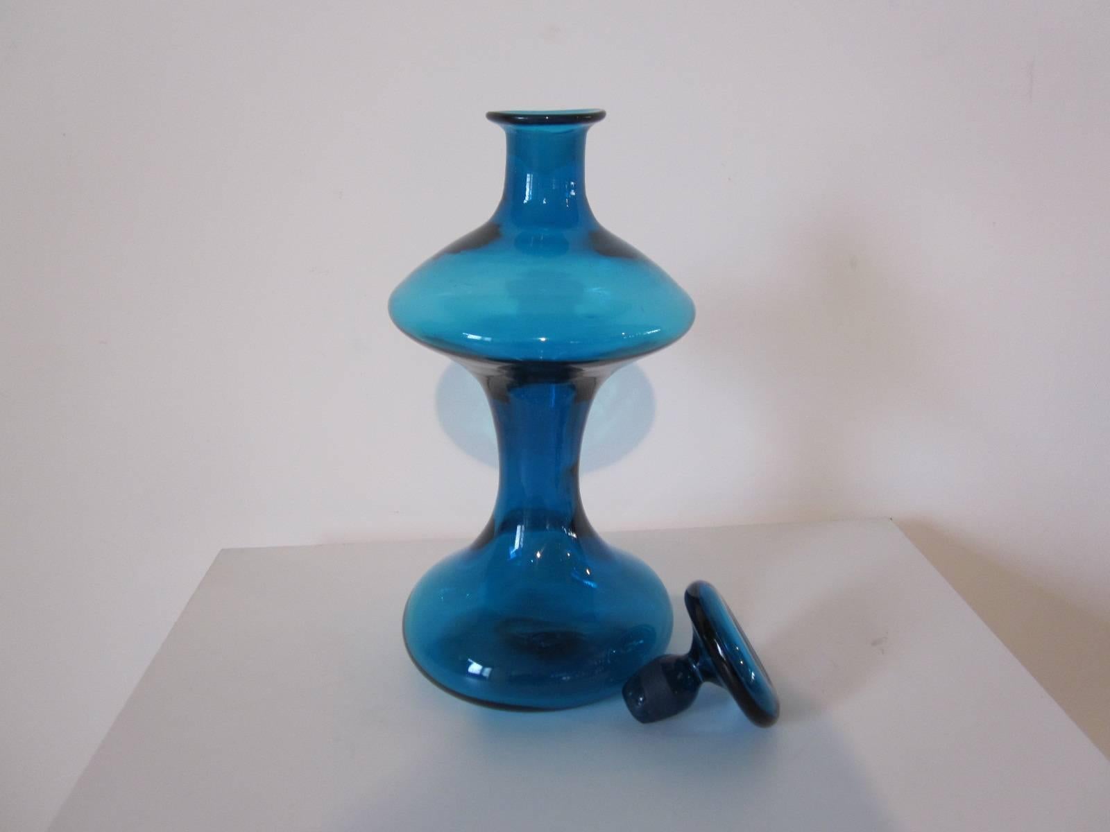 blenko mushroom decanter