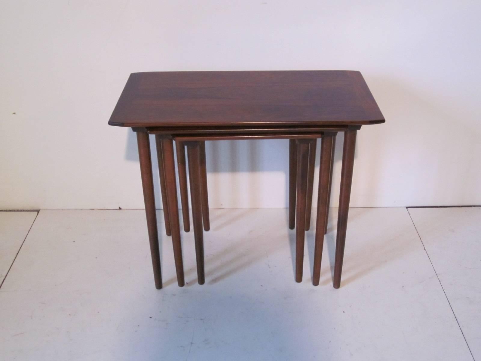 Norwegian Rosewood Nesting Tables