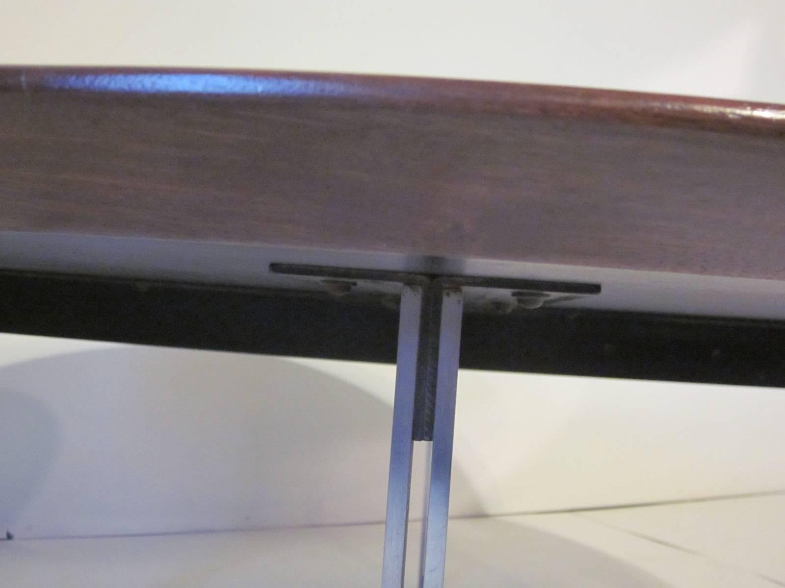 American Florence Knoll Parallel Bar Rosewood Coffee Table