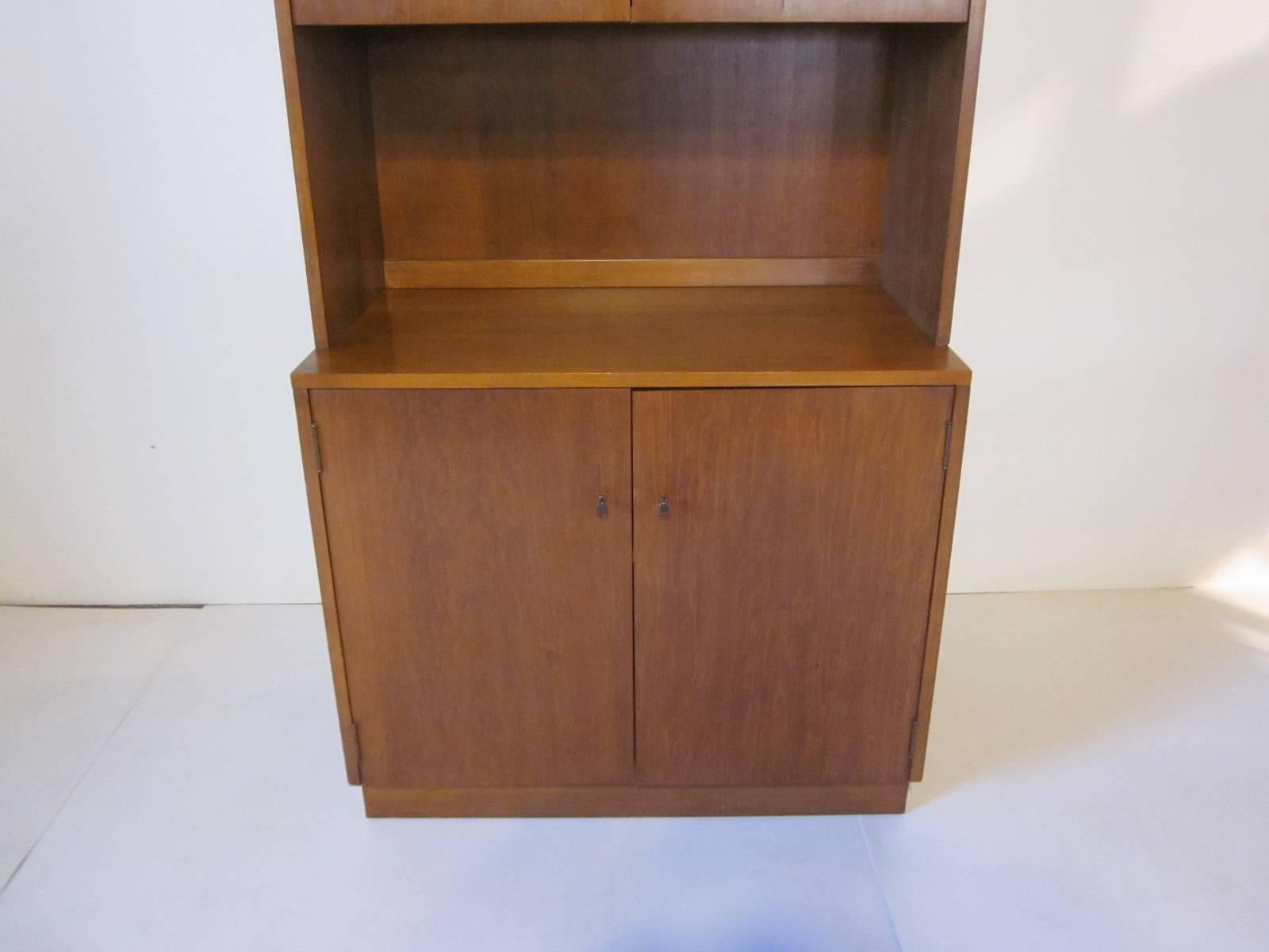 Mid-Century Modern Paul McCobb Planner Group Two-Piece Cabinet
