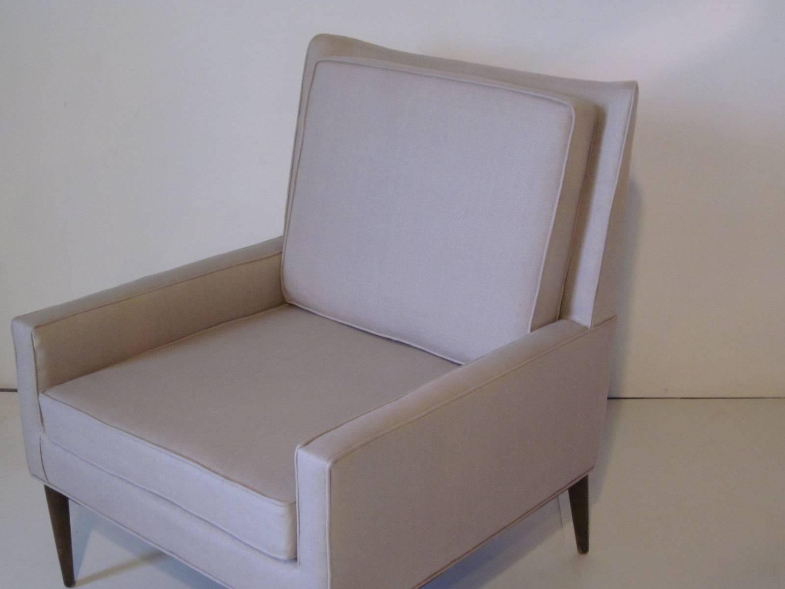 Paul McCobb Upholstered Lounge Chair In Excellent Condition In Cincinnati, OH