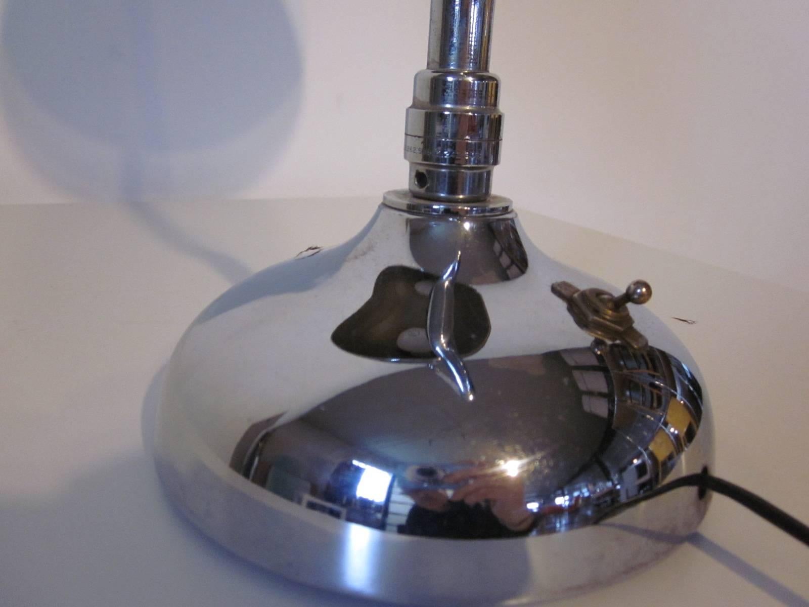Industrial Styled Chrome Desk / Table Lamp 1