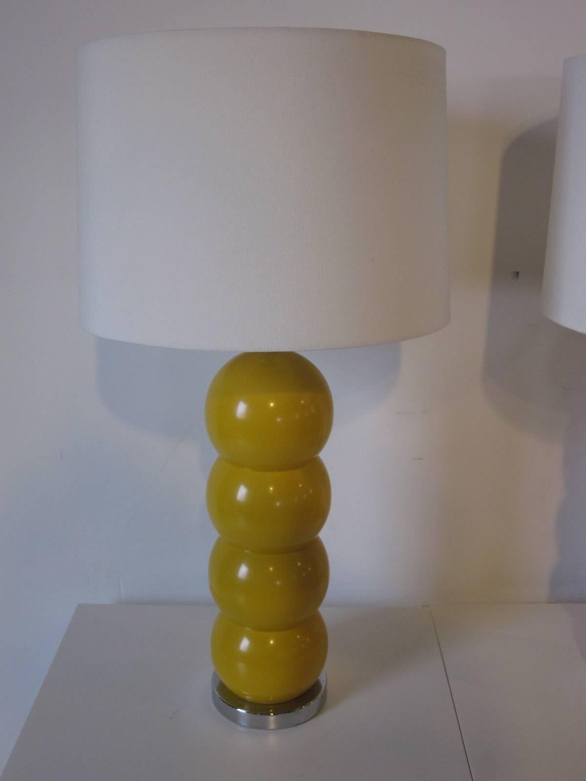 American George Kovacs Ball Table Lamps