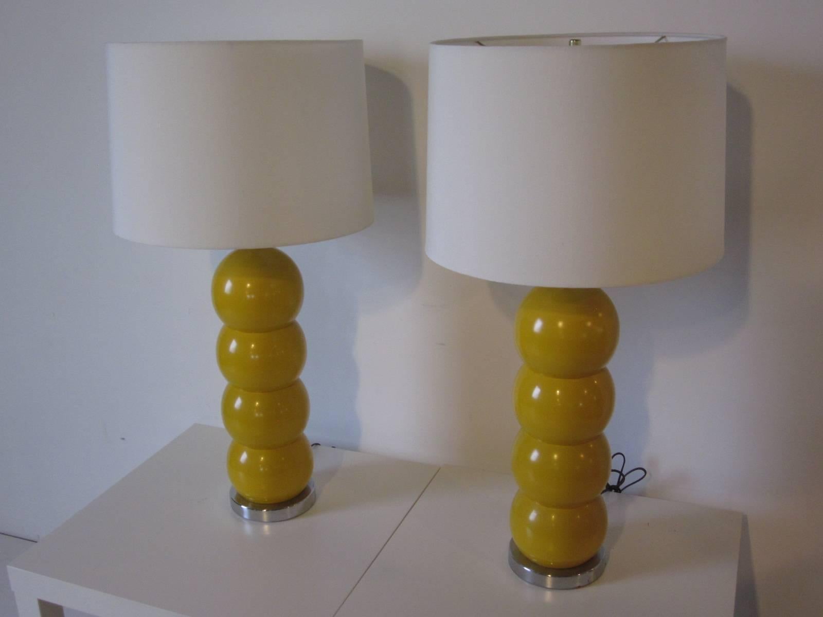 George Kovacs Ball Table Lamps In Excellent Condition In Cincinnati, OH